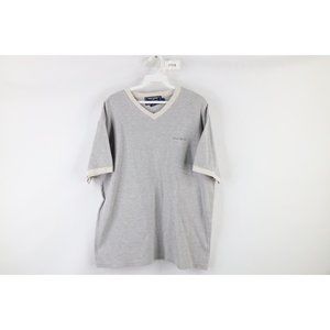 Vintage 90s Polo Sport Ralph Lauren L Spell Out Thermal Waffle Knit T-Shirt USA